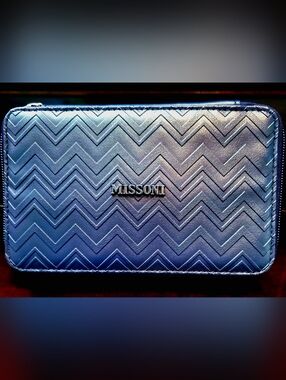 NWOT Missoni Navy Blue Cosmetic Case